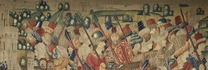 Arazzo che mostra le conquiste del re Alfonso V del Portogallo da Flemish School