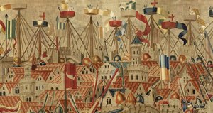 Arazzo che mostra le conquiste del re Alfonso V del Portogallo