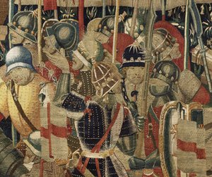 Arazzo che mostra le conquiste del re Alfonso V del Portogallo da Flemish School