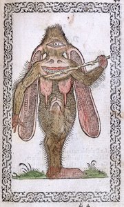 Il ciclope, illustrazione da Omnium fere gentium nostraeque aetatis Nationum Habitus et Effigies di Jean Sluperji, Anversa, 1572