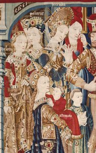 La guerra di Troia: Tenda di Achille, ca. 1470 (arazzo) da Flemish School