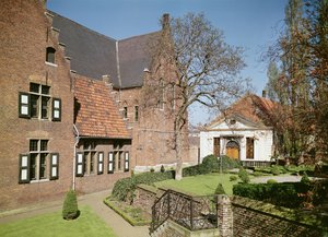 Veduta della Casa della Badessa, il refettorio e un dormitorio da Flemish School