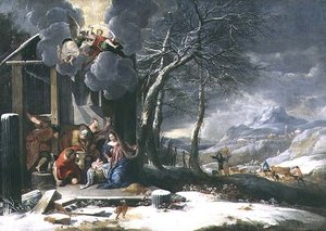 Paesaggio Invernale con Natività