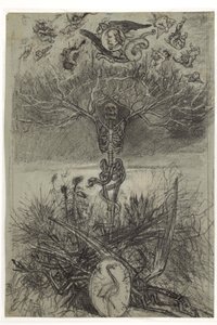 Olandese: Disegno finale per il frontespizio di Les Epaves di Charles Baudelaire