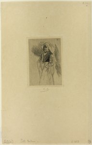 Giovane donna bretone