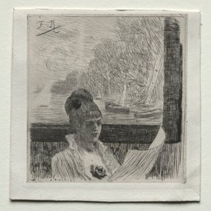 Giovane donna da Félicien Rops