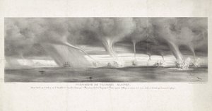 Trombe marine al largo della Sicilia, 1827 da Félix Achille Beaupoil Saint Aulaire