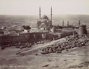 Caire presso Mokkatam, 1870s da Félix Bonfils