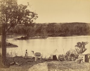Le Jourdain [Il fiume Giordano] da Félix Bonfils