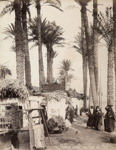Villaggio sulle rive del Nilo