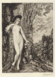 Il leone amoroso da Félix Bracquemond, after Gustave Moreau