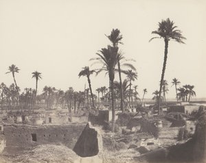 Interno di un villaggio arabo da Félix Teynard