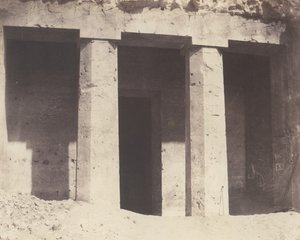 Béni-Haçan, Architettura ipogea - Tomba di Amoneï, 1851-52, stampato 1853-54 da Félix Teynard