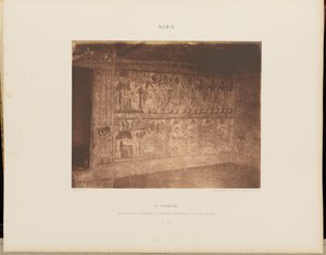 El-Fourdjeh. Architettura ipogea - Pittura interna della parete destra da Félix Teynard