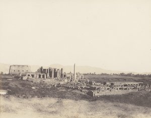 Karnak Tebe, vista generale delle rovine presa da sud-est da Félix Teynard