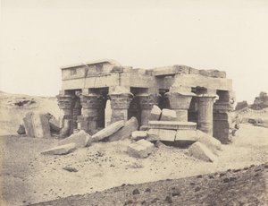 Kôm-Ombou Ombos, Vista Generale delle Rovine, 1851-52, stampato 1853-54 da Félix Teynard