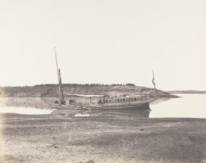 Louksor, Piccolo Braccio del Nilo - Barca di Viaggiatori