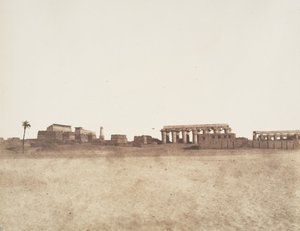 Louksor Tebe, vista generale delle rovine da Félix Teynard