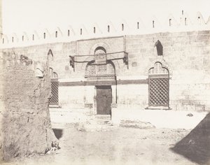 Souâdj, Tomba di Mourâd-Bey - Ingresso della Moschea, 1851-52, stampato 1853-54 da Félix Teynard