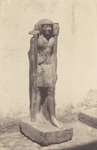 Syout Lycopolis, Statua appartenente al Dottor Cuny, 1851-52, stampato 1853-54 da Félix Teynard