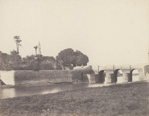 Syout, ponte sul grande canale, 1851-52, stampato 1853-54 da Félix Teynard