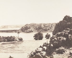 Tâfah, Rocce Granitiche sulle Rive del Nilo, 1851-52, stampato 1853-54 da Félix Teynard