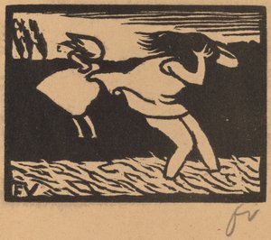 Bagnanti sorpresi da una tempesta, 1893