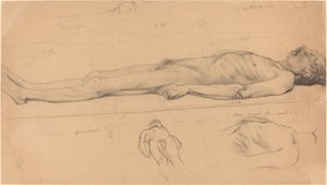 Studio del cadavere per Il Cristo morto