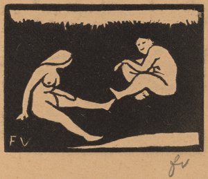 Due bagnanti sedute (Deux baigneuses assises) da Félix Vallotton