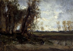 La mare, tra il 1850 e il 1860 da Félix Ziem
