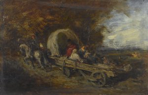 La carrozza, tra il 1843 e il 1844