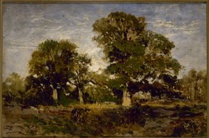 Le querce, tra il 1850 e il 1860 da Félix Ziem