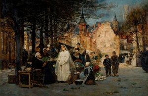 La prima comunione, 1894 da Flora Macdonald Reid