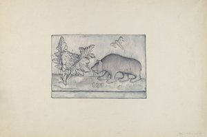 Pannello in rilievo con orso da Flora Merchant
