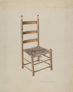 Sedia a schienale a scala da Florence Grant Brown