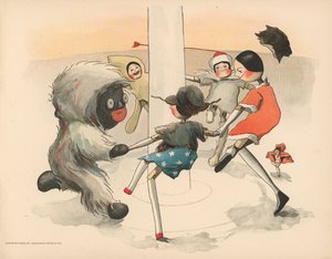 Illustrazione per Le avventure polari di Golliwogg da Florence K. Upton