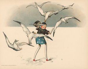 Illustrazione per Le avventure polari di Golliwogg da Florence K. Upton