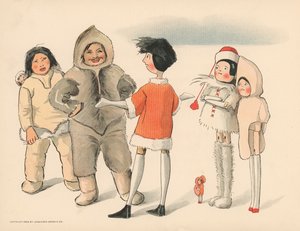 Illustrazione per Le avventure polari di Golliwogg da Florence K. Upton
