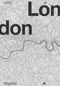 Mappa Minimal di Londra