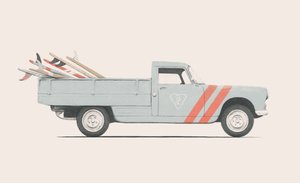 Pickup con tavole da surf