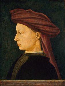 Ritratto di profilo di un giovane uomo da Florentine 15th Century