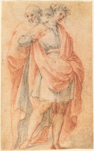 Due figure maschili: un giovane e un vecchio da Florentine 17th Century