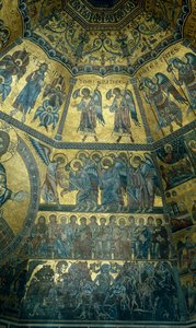 Mosaico sul soffitto a cupola del Battistero di San Giovanni, Firenze da Florentine School