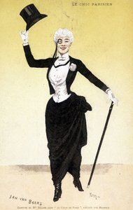 Il chic parigino (dandy - dandysme): Costume di Mademoiselle Réjane in 