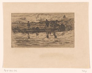 Paesaggio con due figure sull