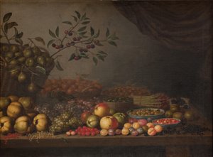 Cesto di frutta da Floris Gerritsz van Schooten