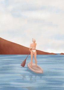 Una tranquilla escursione in paddleboard