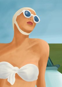 Costume da bagno retrò estivo