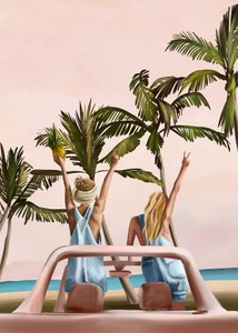 Amici della spiaggia tropicale