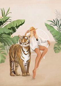 La donna tigre tropicale